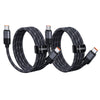 NeoCable 60W Fast Charging Cable 2-Pack (2m / 6.56ft) - Black
