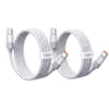 NeoCable 60W Fast Charging Cable 2-Pack (2m / 6.56ft) - White