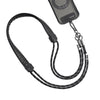 LoopGo Crossbody Leather Phone Lanyard - Obsidian Black