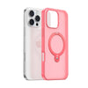 Ostand Q3 Fusion for iPhone 16 Pro Max - Clear Coral Pink