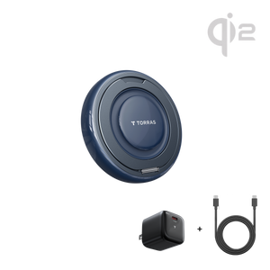 Ostand AirCircle Qi2 25W Fast & Fan Cooling Wireless Charger with Adapter