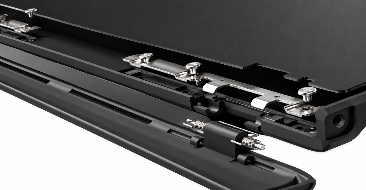 Protection for the hinge.