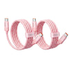 NeoCable 60W Fast Charging Cable 2-Pack (2m / 6.56ft) - Pink
