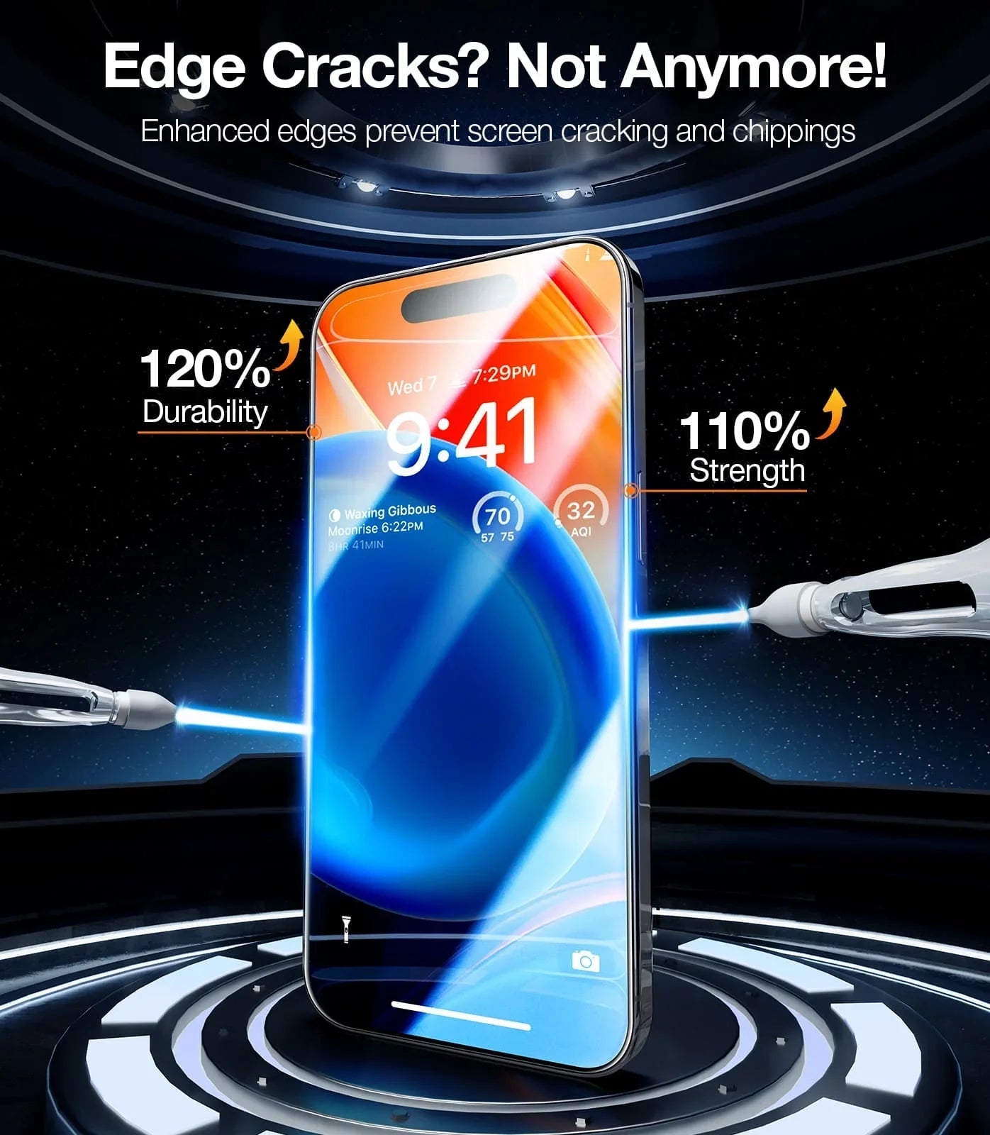 GlassGo Tempered Screen Protector (2 Pack) for iPhone 15 Series-TORRAS