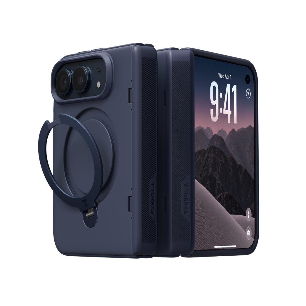 Ostand Q3 Spin for iPhone Duo– Includes 1 Tempered Glass Screen Protectors